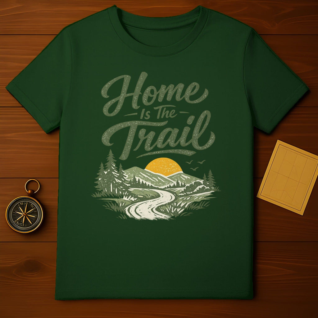 Home Is The Trail Outdoor Adventure T-shirt
