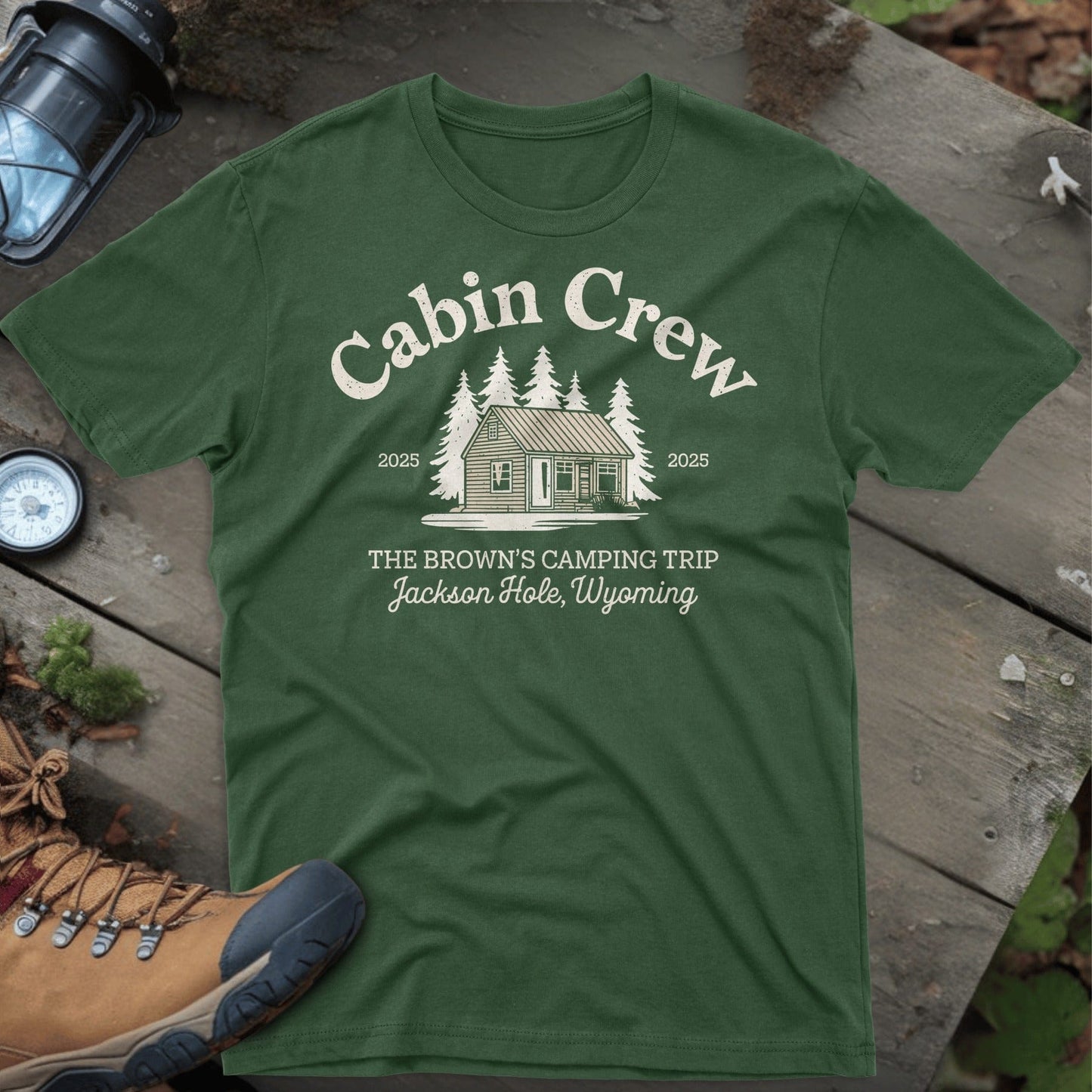 Cabin Crew Custom Camping Trip T-Shirt product type