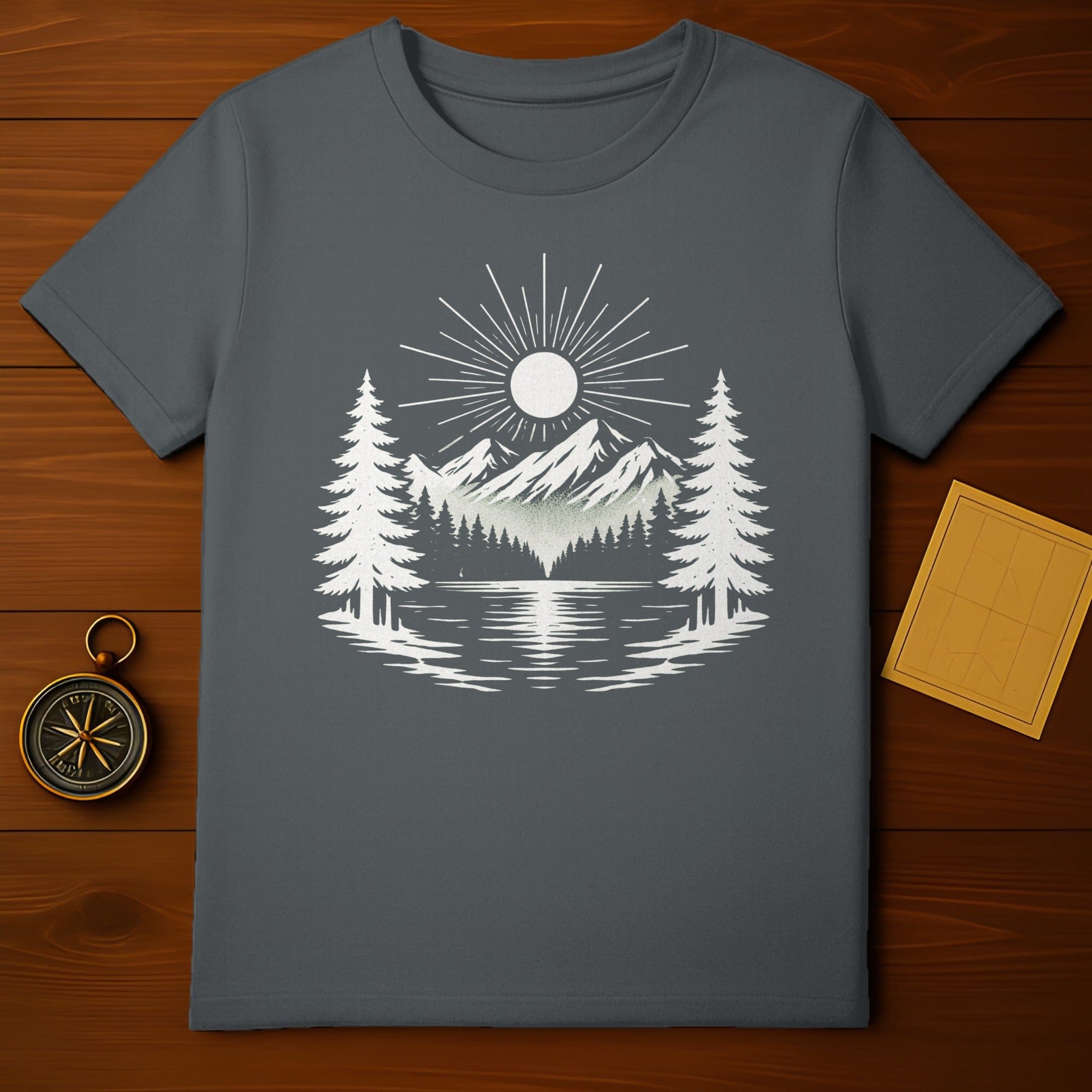 Mountain and Forest Scenic Design T-Shirt