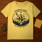 Always Take the Scenic Route Compass T-Shirt