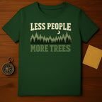 LESS PEOPLE MORE TREES Forest Moon Nature Lover Green product type