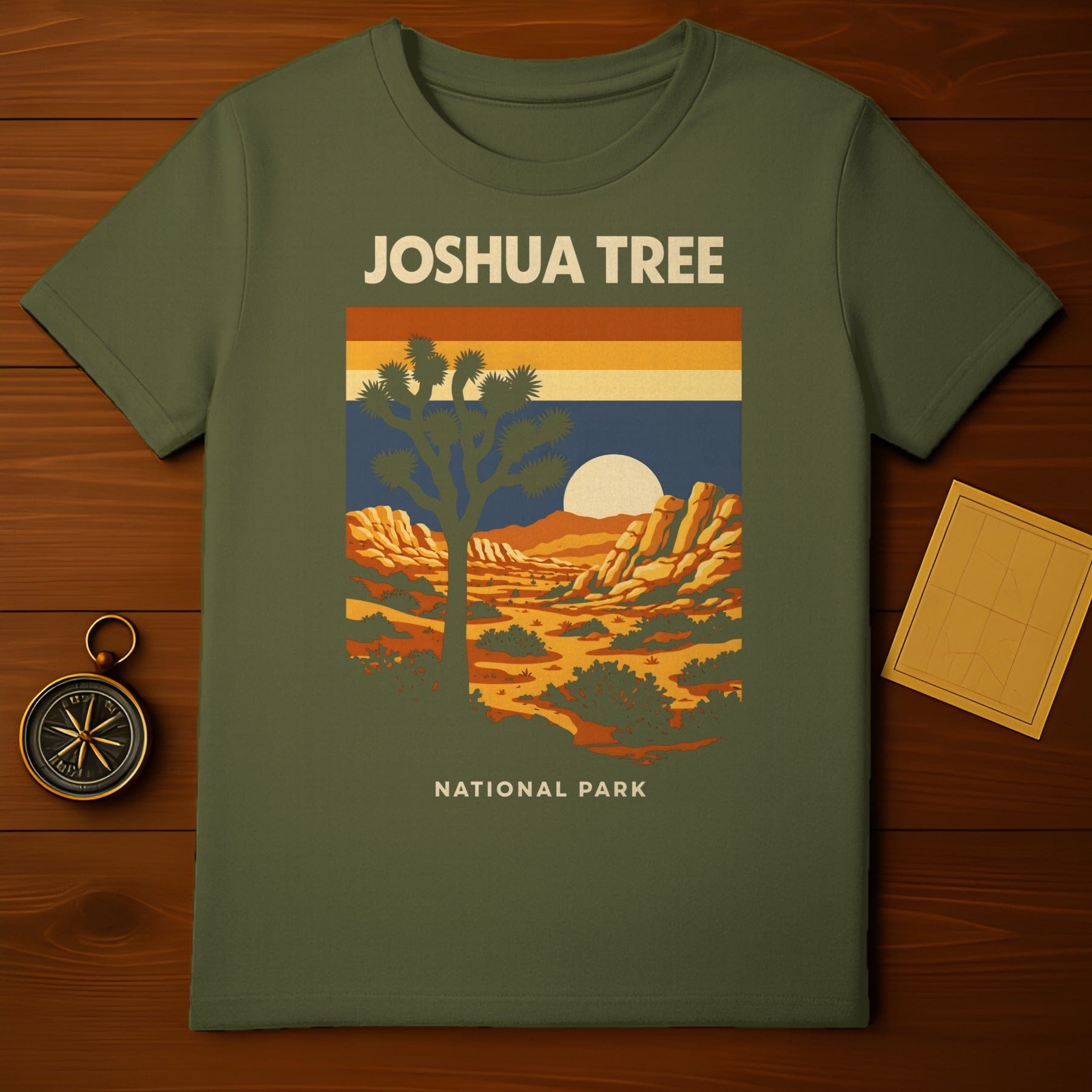 JOSHUA TREE NATIONAL PARK desert landscape graphic design product type