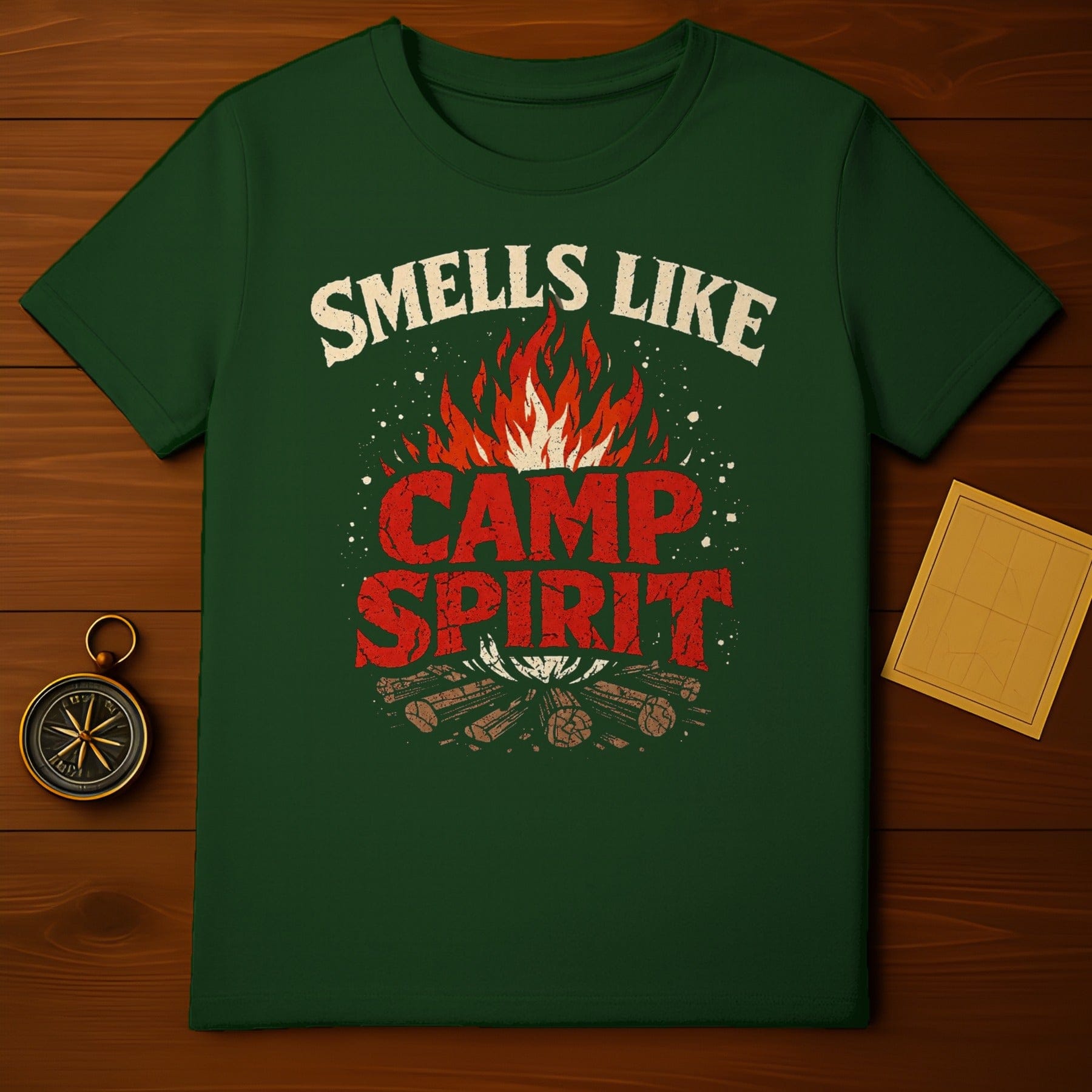 Camping Adventure Smells Like Camp Spirit product type
Camping
Campfire
Outdoor
Adventure
Nature
Forest
Bonfire
Wood
Distressed
Vintage
Graphic Tee
Funny Slogan
Summer Camp
Wilderness
Scout Life
Travel Tee
Explore
Green Shirt
Retro Design
Camp Spirit