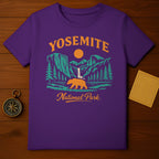 Yosemite National Park Bear Mountains Sun Purple product type
Yosemite
National Park
Bear
Mountains
Nature
Outdoors
Adventure
Travel
Waterfall
Sun
Trees
Purple shirt
Graphic tee
Unique design
National Parks
California
Wildlife
Scenic
Park souvenir
Outdoors gear