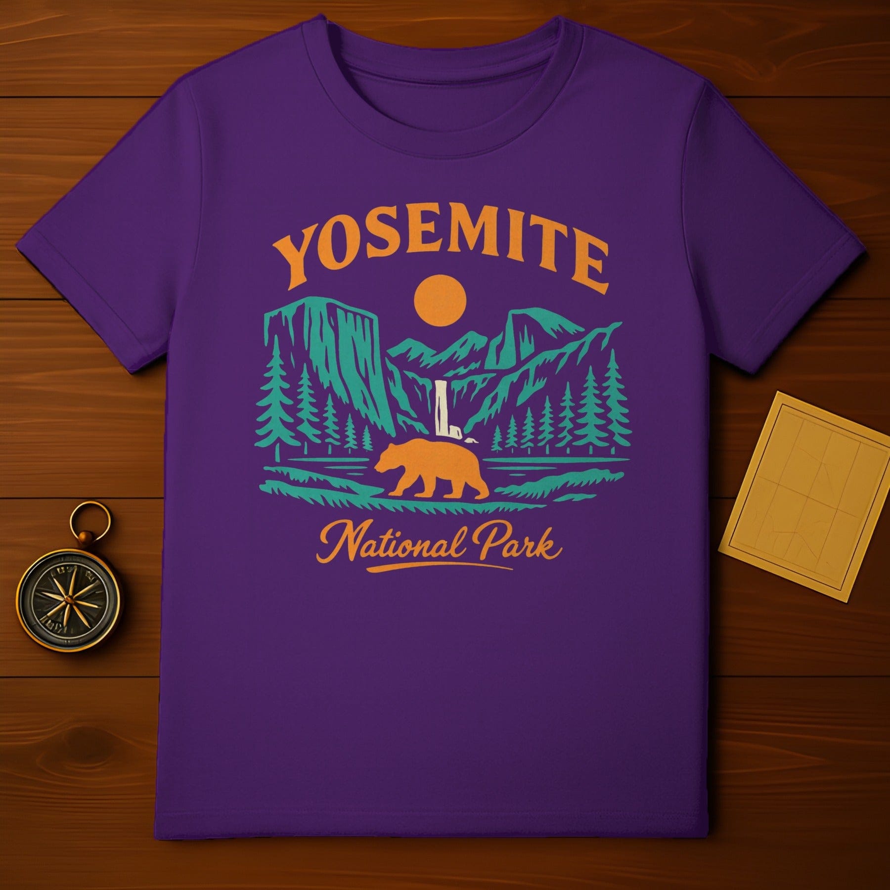 Yosemite National Park Bear Mountains Sun Purple product type
Yosemite
National Park
Bear
Mountains
Nature
Outdoors
Adventure
Travel
Waterfall
Sun
Trees
Purple shirt
Graphic tee
Unique design
National Parks
California
Wildlife
Scenic
Park souvenir
Outdoors gear