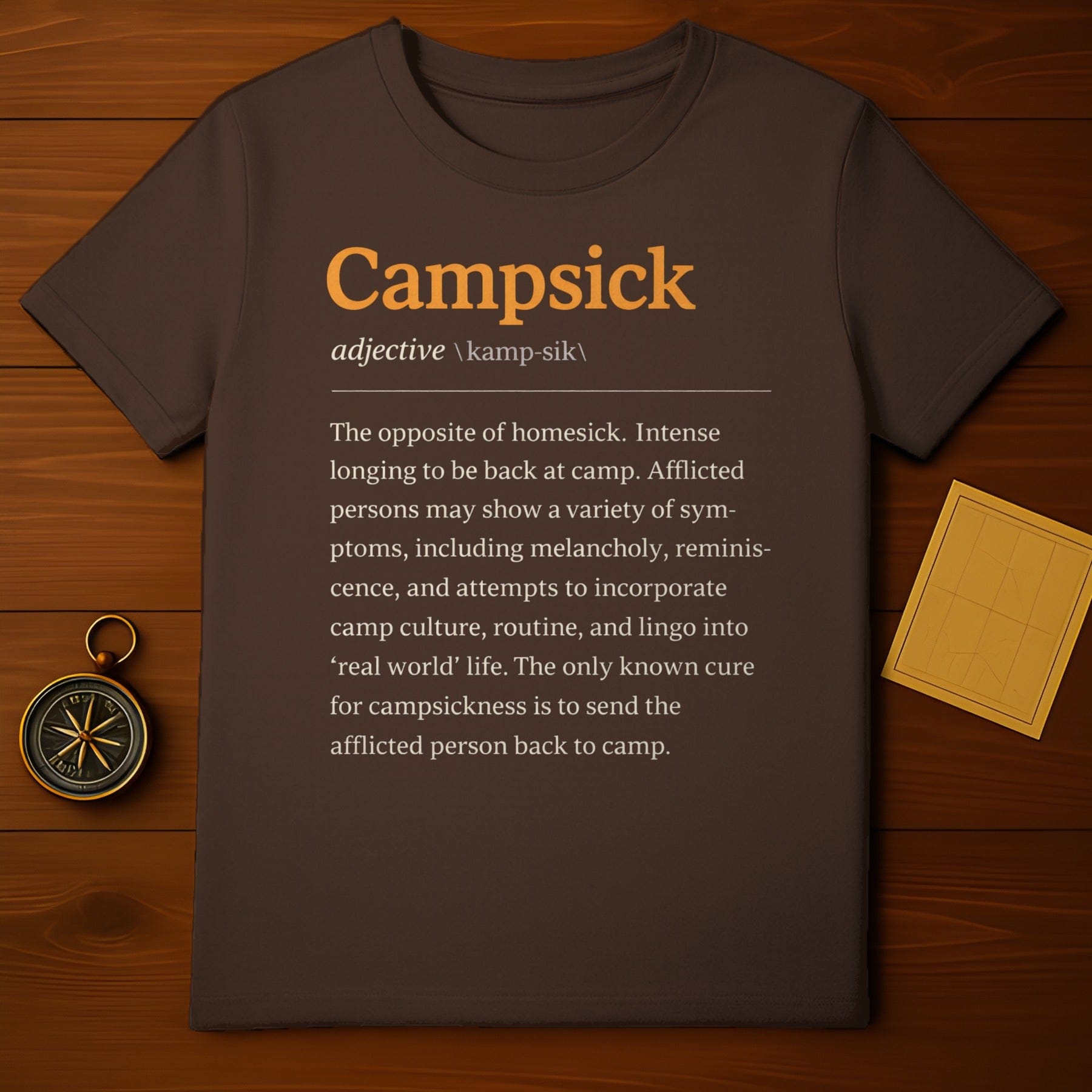 Campsick Definition Printed Short Sleeve T-Shirt