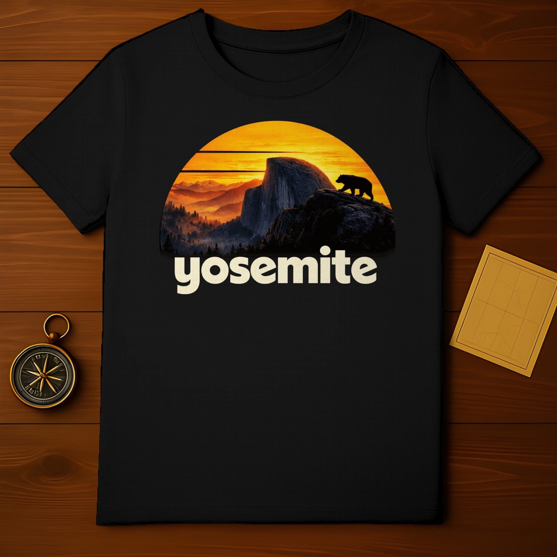 Yosemite Sunset Bear Mountains National Park product type
Yosemite National Park
Sunset Scene
Bear Silhouette
Half Dome
Mountain Landscape
Nature Design
Outdoor Explorer
Travel Souvenir
California Park
Forest Graphic
Wildlife Art
Adventure Apparel
Retro Sunset
Hiking Gear
Camping Life
Park Visitor
Scenic View
Yosemite Valley
Wilderness Spirit