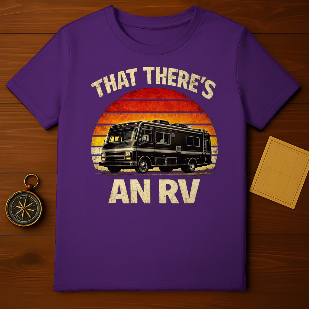 That There's An RV Retro Sunset Graphic T-Shirt