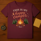 THIS IS MY happy camper face T-shirt product type
Happy Camper
Camper Shirt
Camping Life
Campfire Design
Outdoor Adventure
Nature Lover
Forest Trees
Pine Trees
Moon Stars
Graphic Tee
Quote Shirt
Travel Tee
Summer Vibes
Wanderlust Apparel
Fun Camping
Adventure Awaits
Unique Design
Camp Theme
T-shirt Clothing