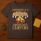 Adventure Is A Mountain Camping T-Shirt