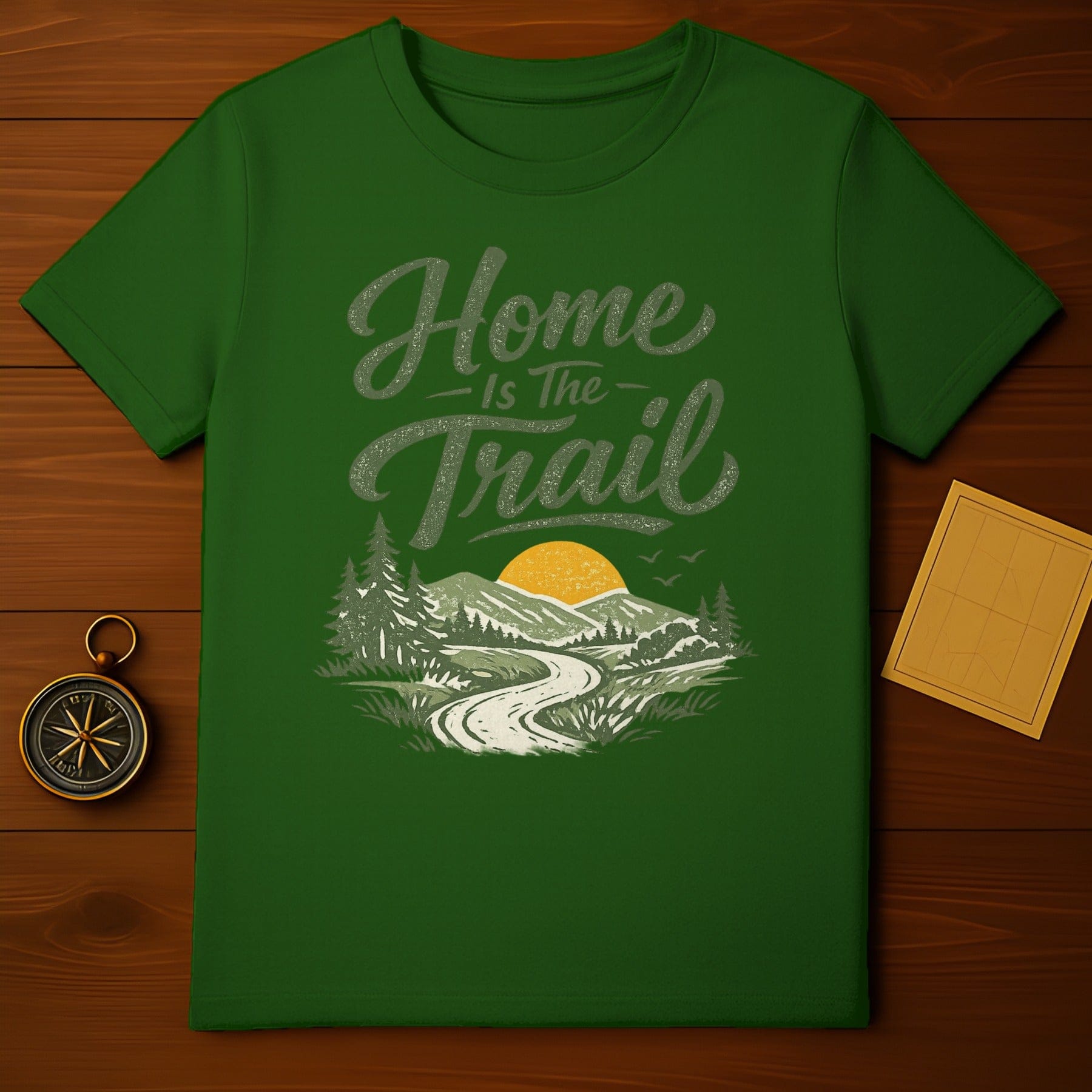 Home Is The Trail Graphic Tee Outdoor Adventure T-Shirt