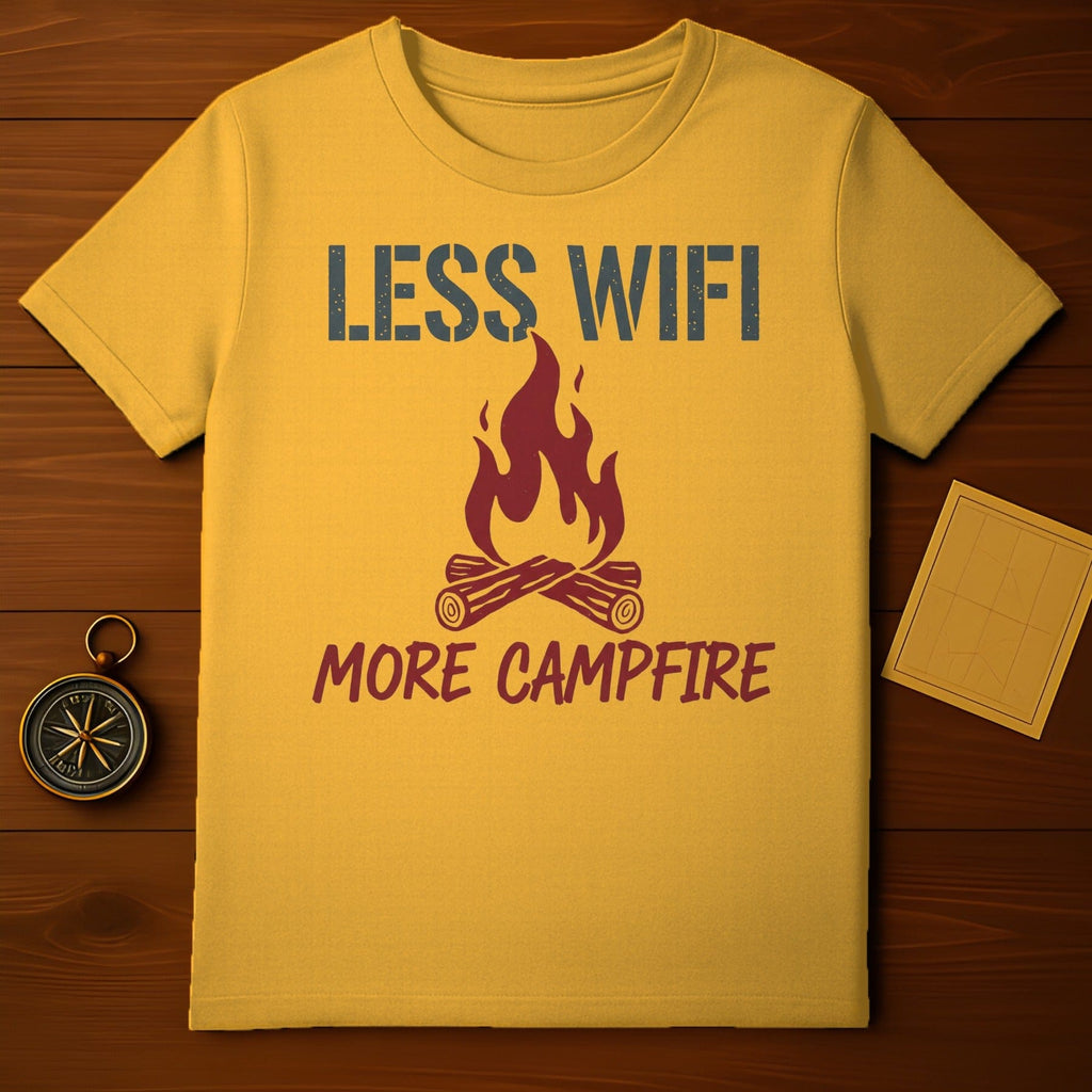 Less WiFi More Campfire Graphic Tee Shirt