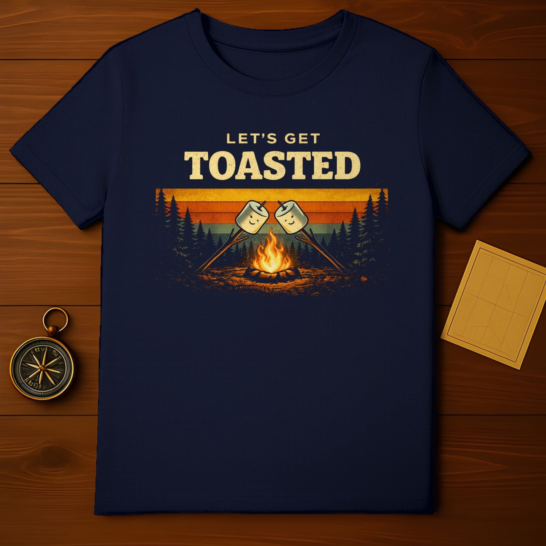 Let's Get Toasted Retro Campfire Themed product