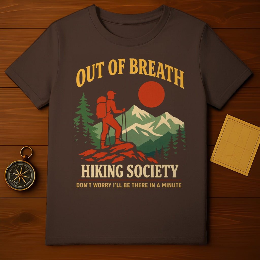 Out of Breath Hiking Society Graphic T-shirt
