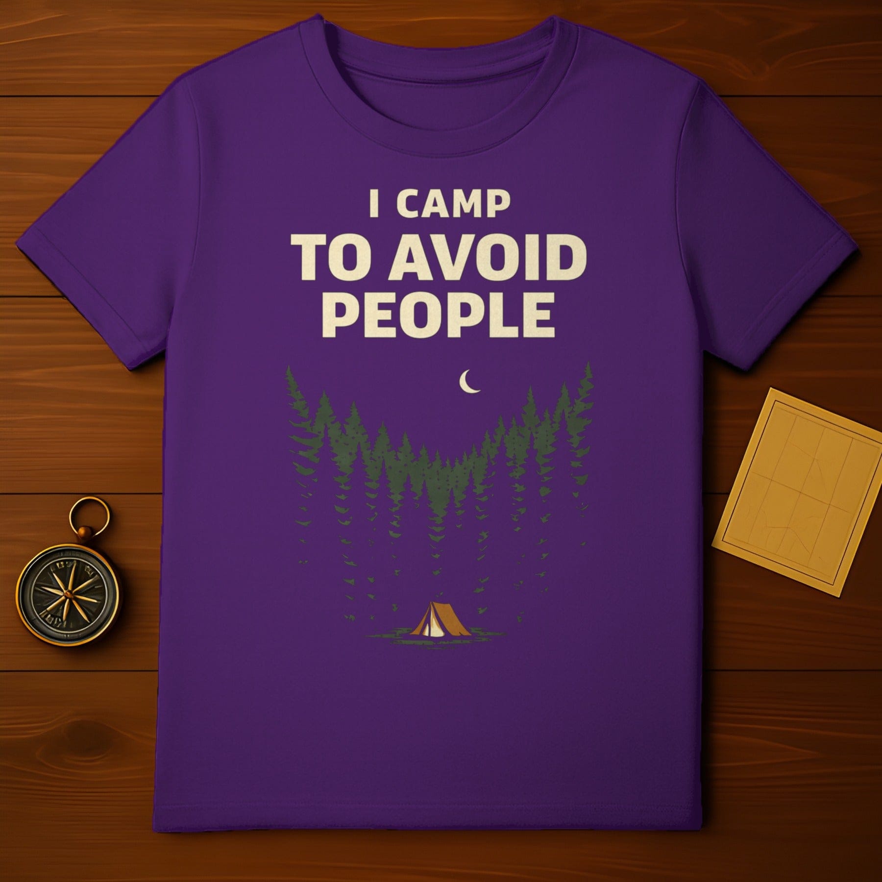 I Camp to Avoid People Funny Camping Outdoor Tee