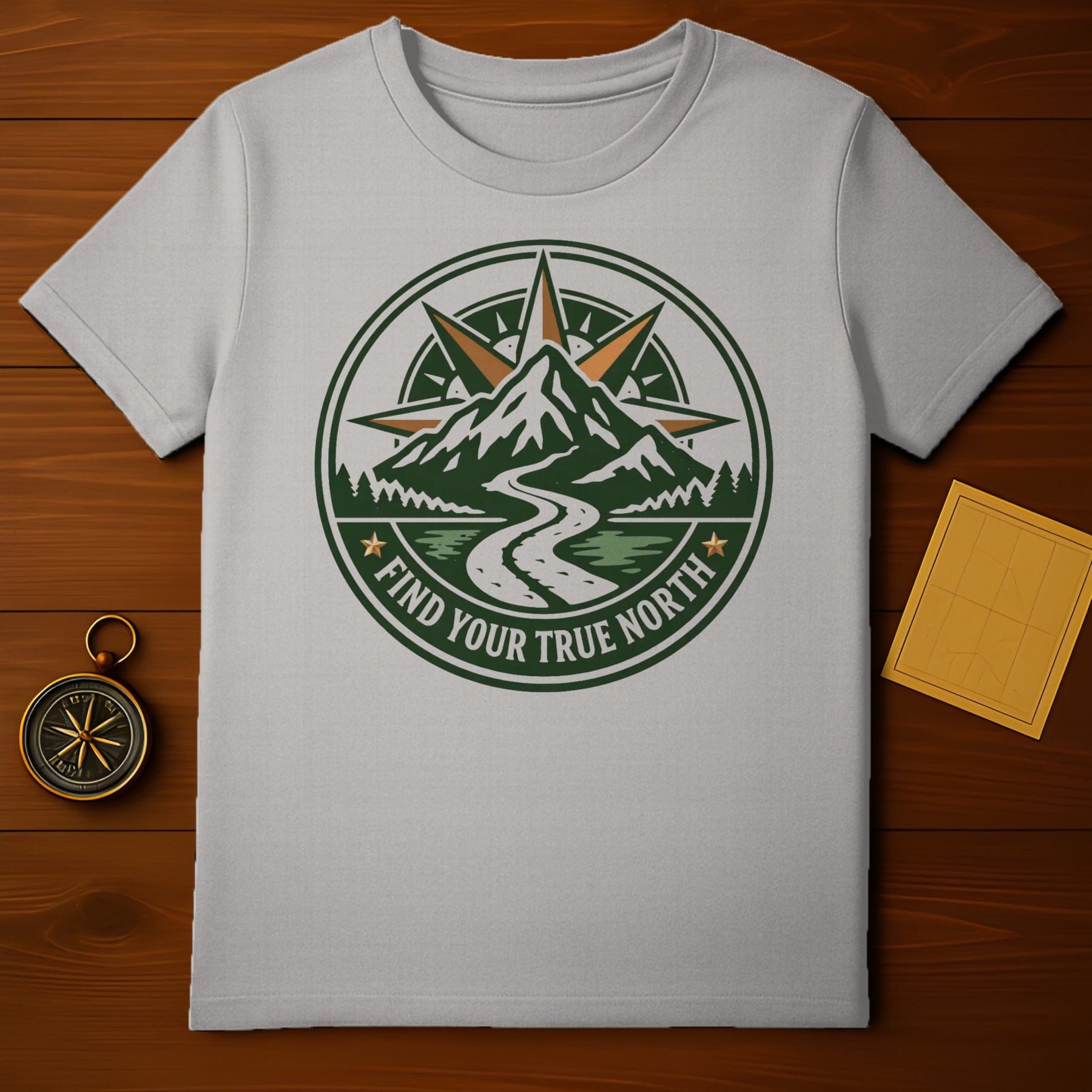 Find Your True North Mountain Compass Adventure T-Shirt product type
Adventure TShirt
Mountain Design
Compass Graphic
True North Shirt
Outdoor Apparel
Hiking Tee
Nature Lover
Explore Gear
Wanderlust Top
Road Trip Gift
Graphic Tee
Forest Design
Unique TShirt
Inspirational Shirt
Travel Theme
Direction Finder
Custom Print
Scenic Landscape
Grey TShirt
Green Design
