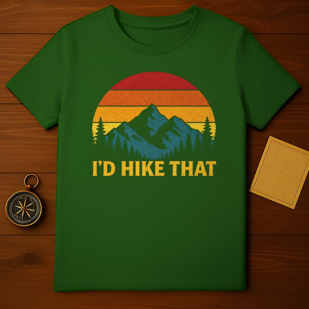 I'd Hike That Sunset Graphic Tee Shirt