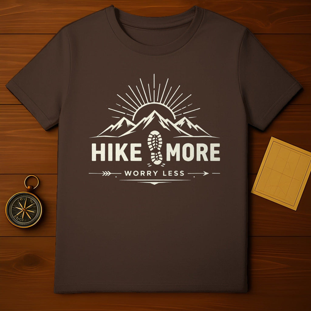 Hike More Worry Less Graphic Hiking Shirt Product