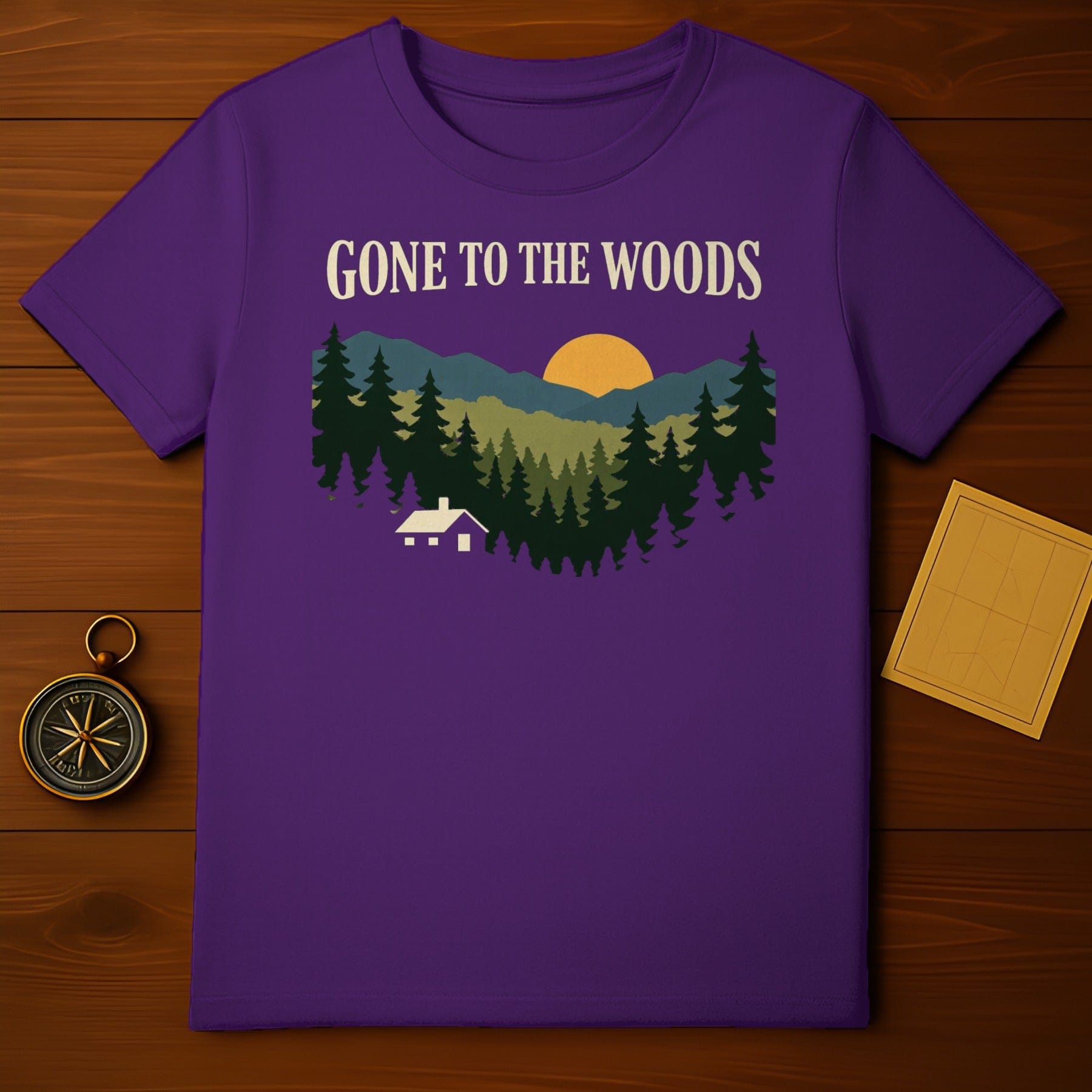 GONE TO THE WOODS Outdoor Graphic T-shirt product type