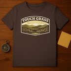 Touch Grass Nature Graphic Shirt Casual T-shirt
