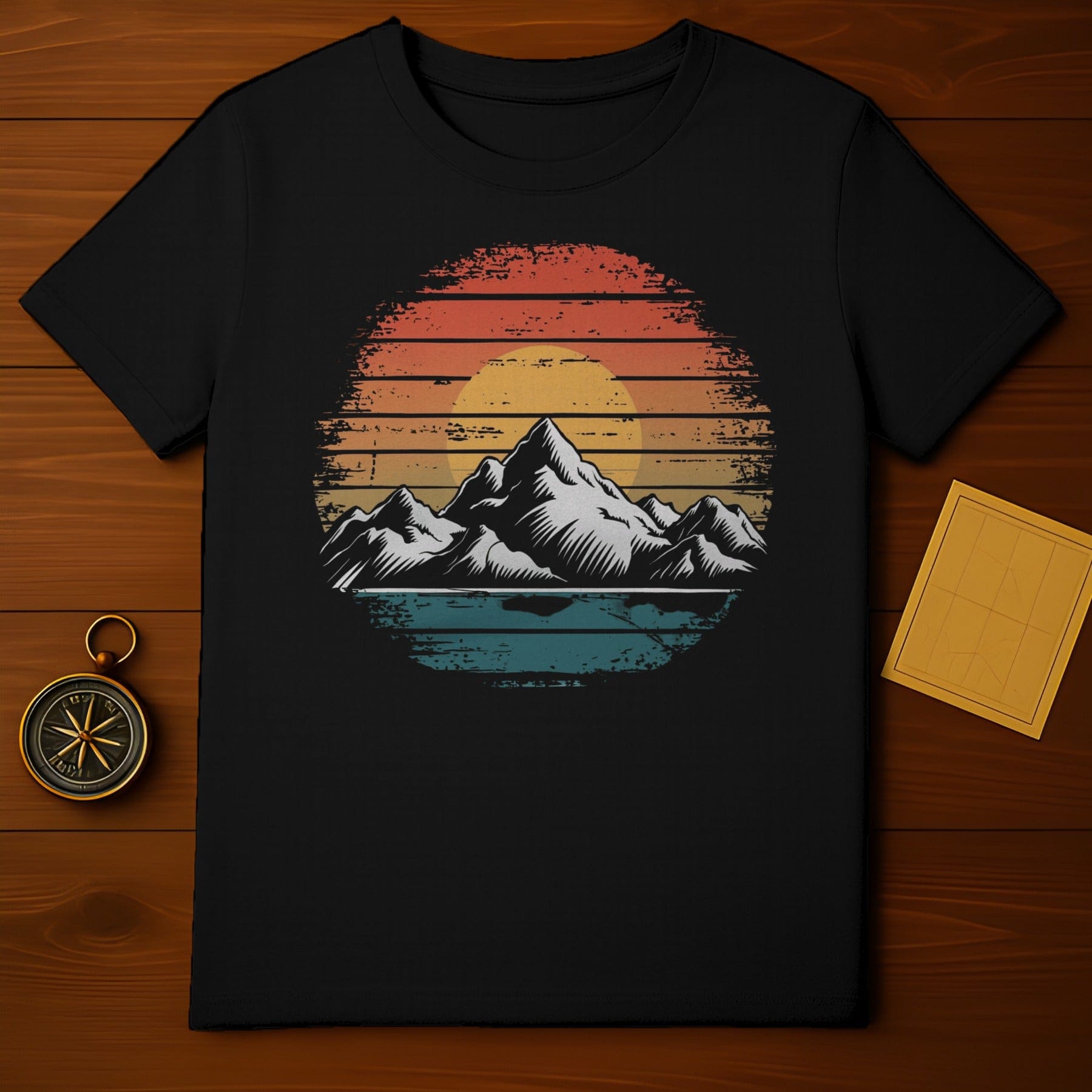 Retro Mountain Sunset T-Shirt