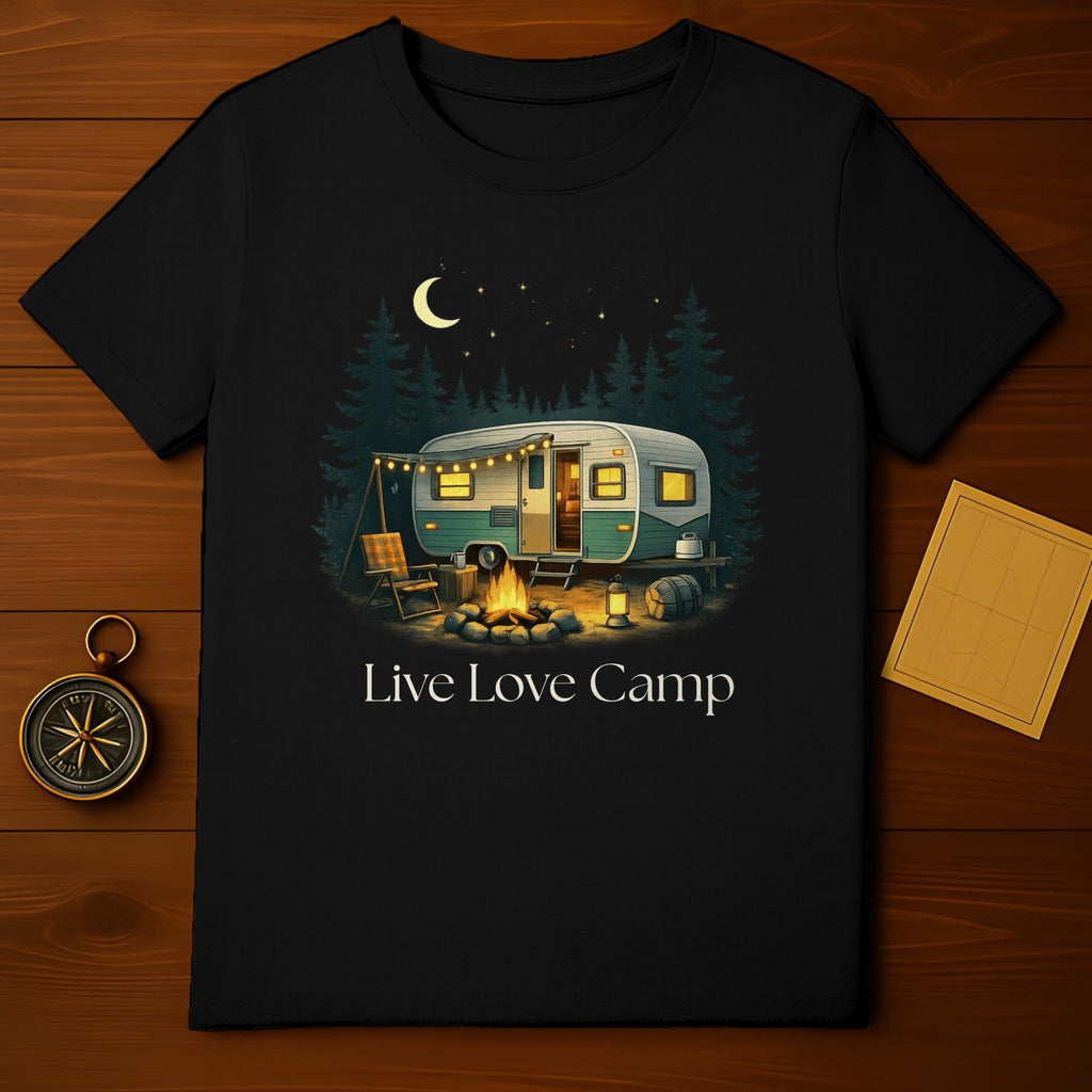 Live Love Camp Travel Trailer Night Scene product type