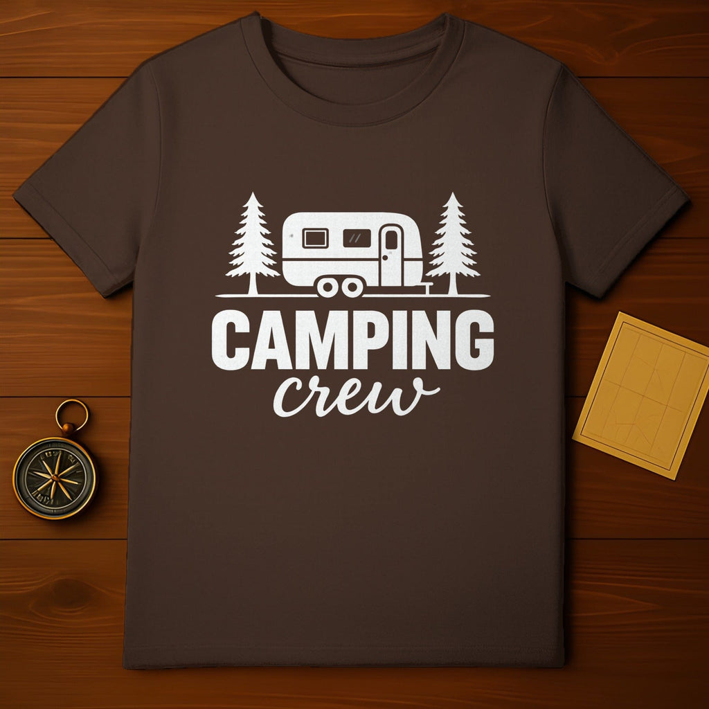 Camping Crew Fun Design Outdoors Enthusiast Shirt