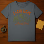 Dark grey t-shirt with Grand Teton National Park graphic.
