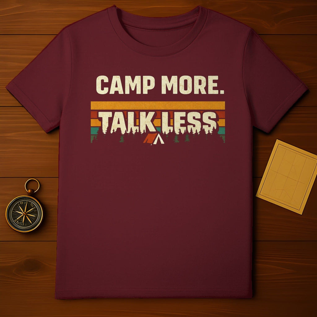 Camp More Talk Less Outdoor Adventure T-Shirt