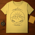 Explore More Mountain Sun Trees Graphic Yellow product type