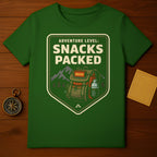 Adventure Level Snacks Packed Hiking T-shirt