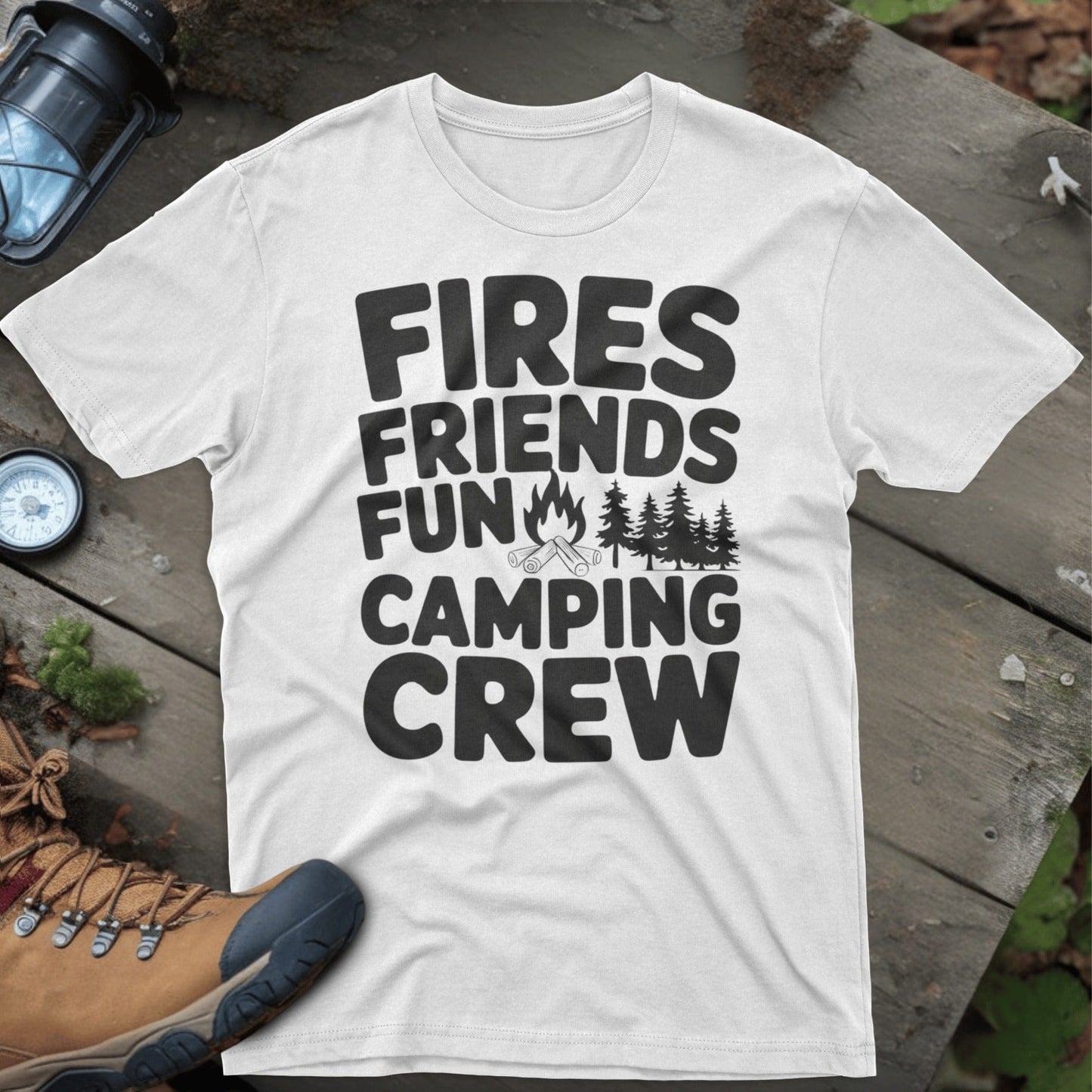 Fires Friends Fun Camping Crew T-shirt product type