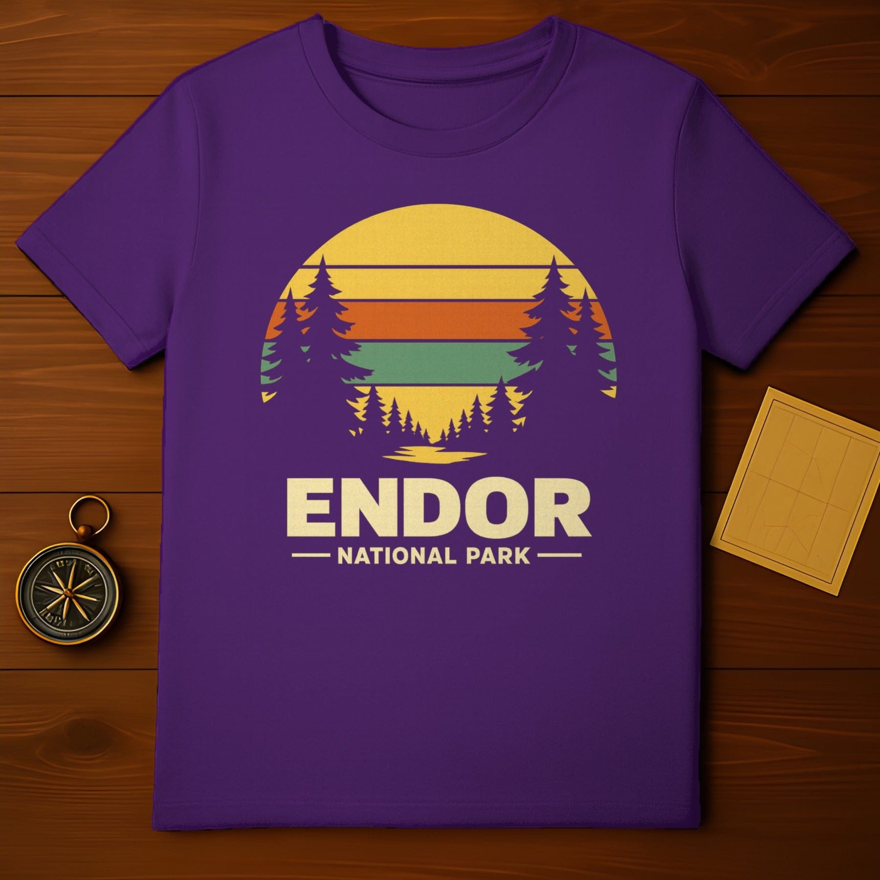 ENDOR NATIONAL PARK Vintage Trees Sunset Tee product type