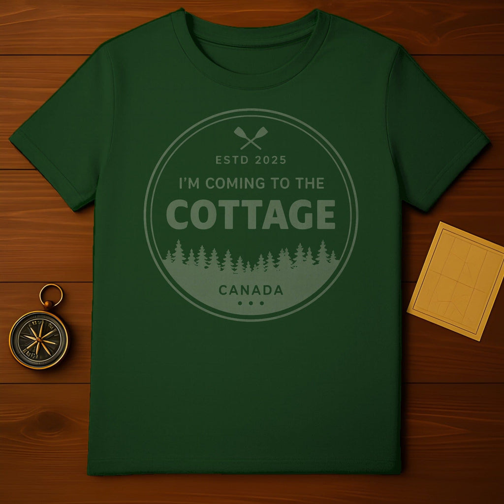 Cottage ESTD 2025 I'M COMING TO THE CANADA t-shirt product type