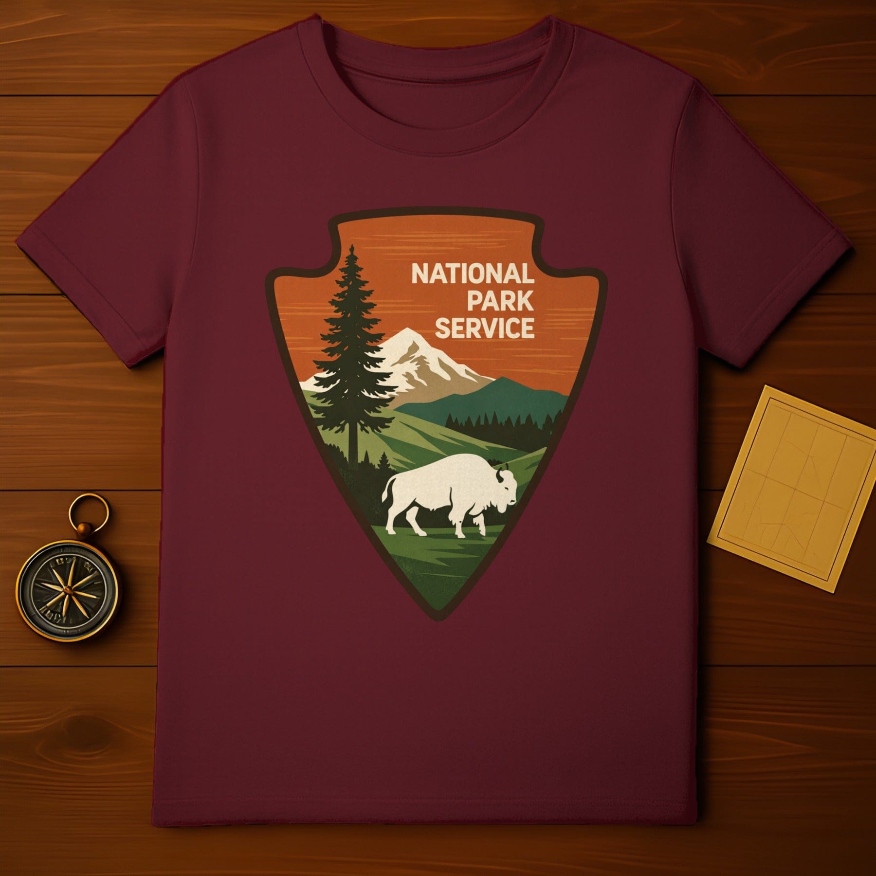 National Park Service Bison Mountains Forest product type
