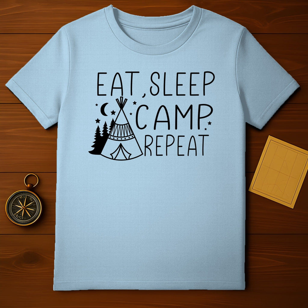 Eat Sleep Camp Repeat T-Shirt