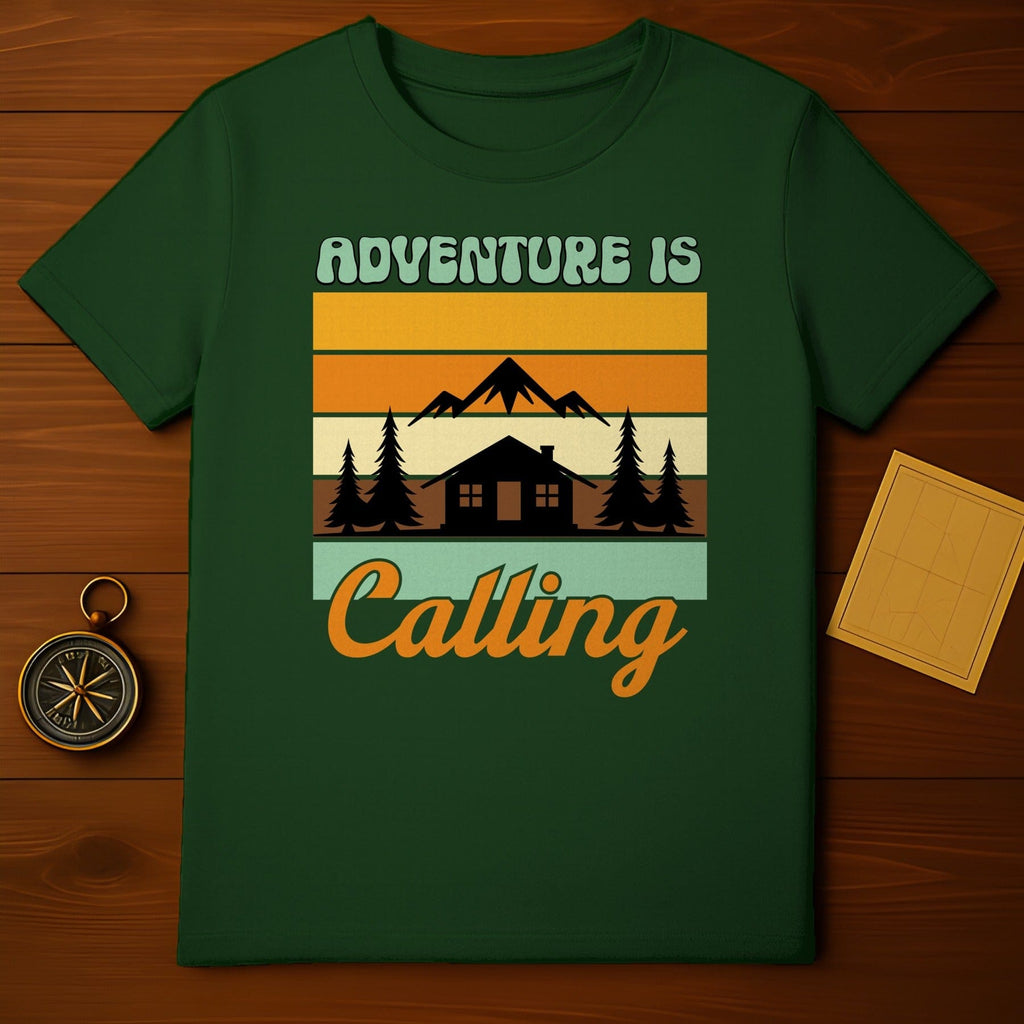 Adventure is Calling Graphic T-Shirt for Outdoor Lovers