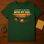 Camping Is Better With My Dog Graphic T-Shirt Product