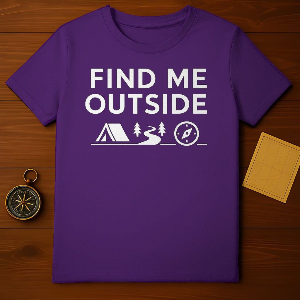 Find Me Outside Camping Adventure Shirt