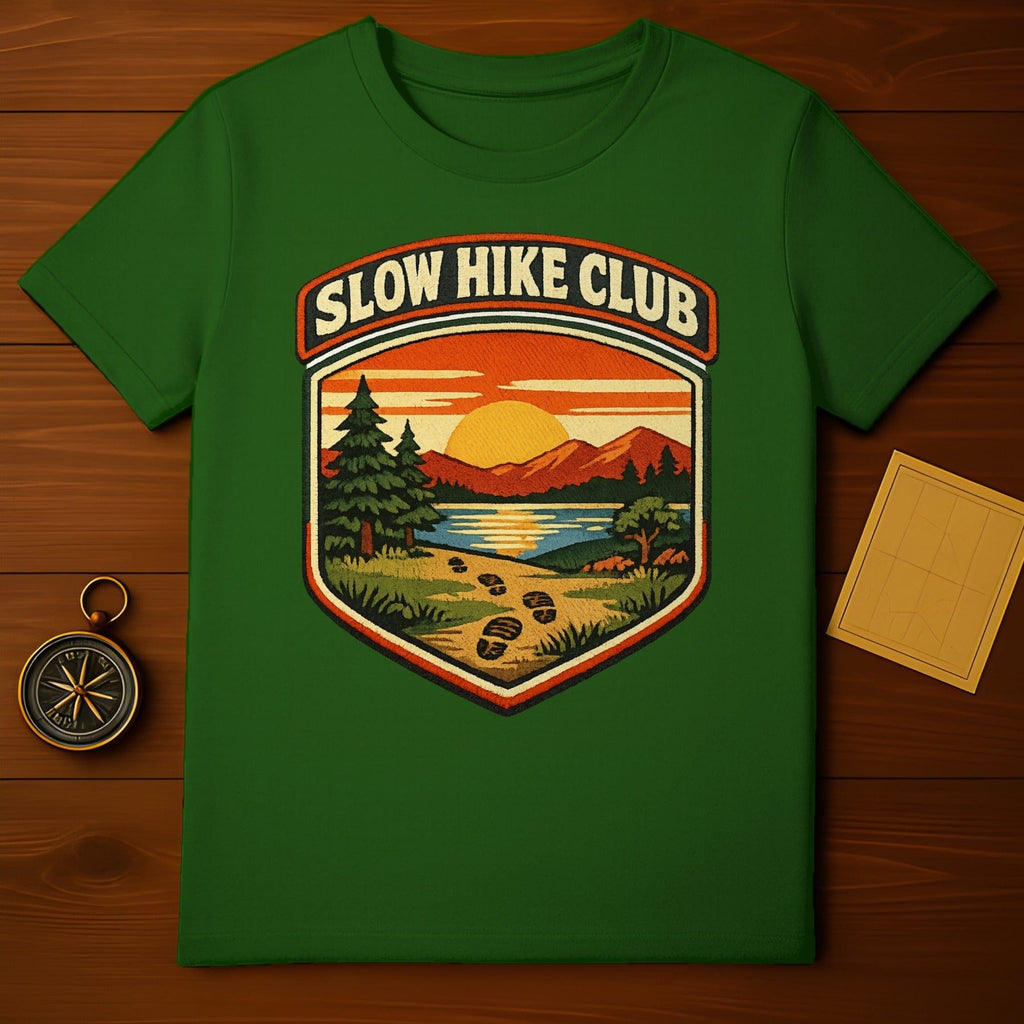 Slow Hike Club Sunset Mountain Trail T-shirt