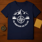 The Mountains Are Calling Compass Graphic T-Shirt