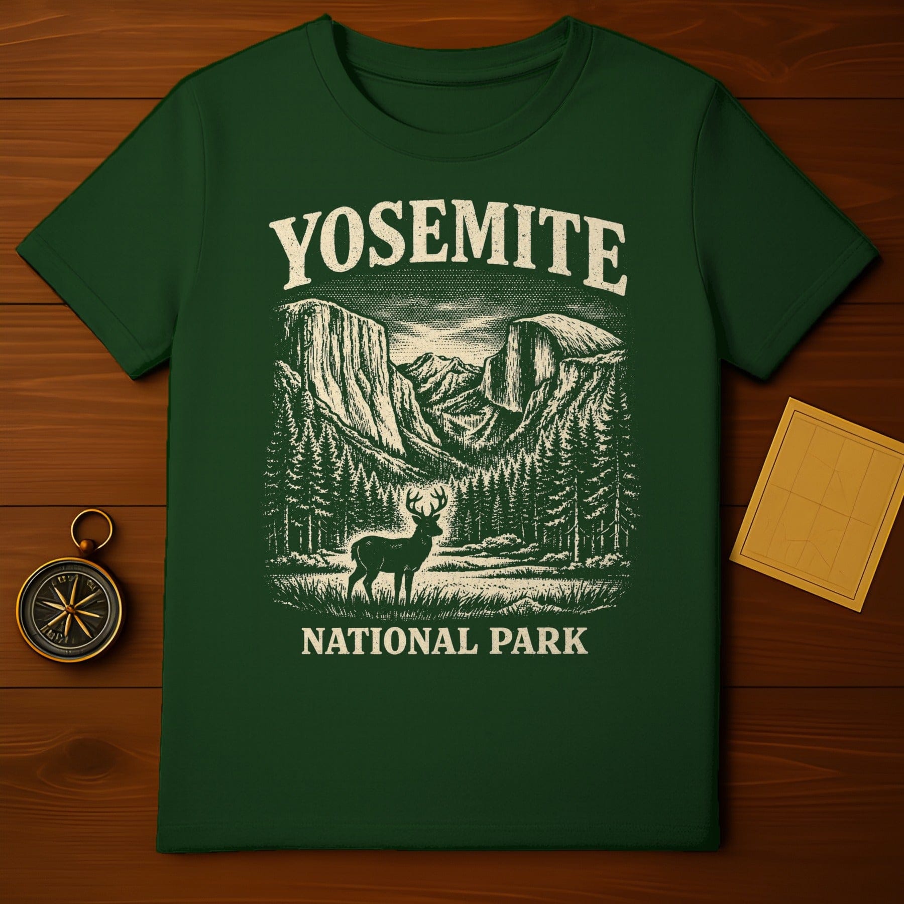 Yosemite National Park Scenic Graphic Design Shirt