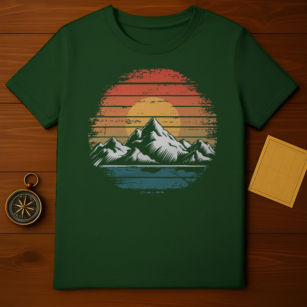 Retro Mountain Sunset T-Shirt