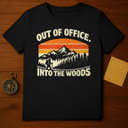 Out of Office Into the Woods Hiking T-shirt