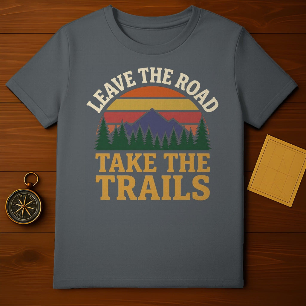 LEAVE THE ROAD TAKE THE TRAILS Graphic Adventure product type
Adventure
Hiking
Outdoors
Nature
Mountains
Forest
Camping
Travel
Explore
Retro Design
Vintage Style
Sunset Sunrise
Graphic Print
Road Trip
Wanderlust
Trail Life
Outdoor Enthusiast
Nature Lover
Unique Design
Gift Idea