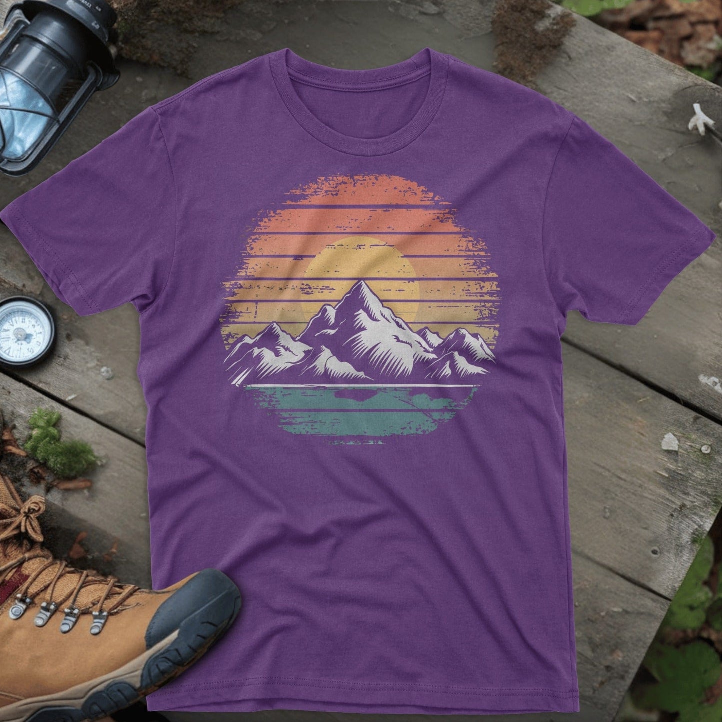 Sunset Mountain Scene Graphic Tee product