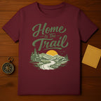 Home Is The Trail Graphic Tee Nature Adventure Shirt