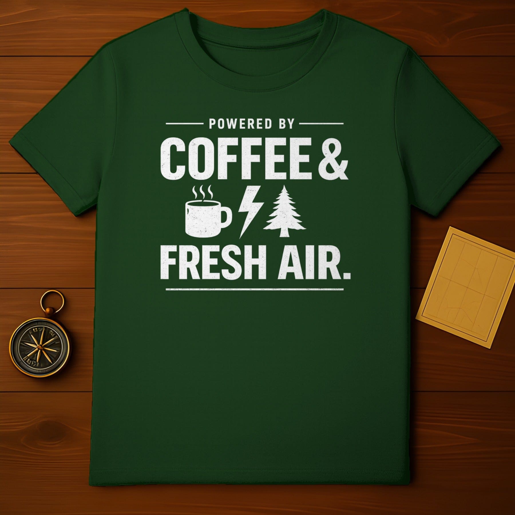 Powered by Coffee and Fresh Air T-shirt