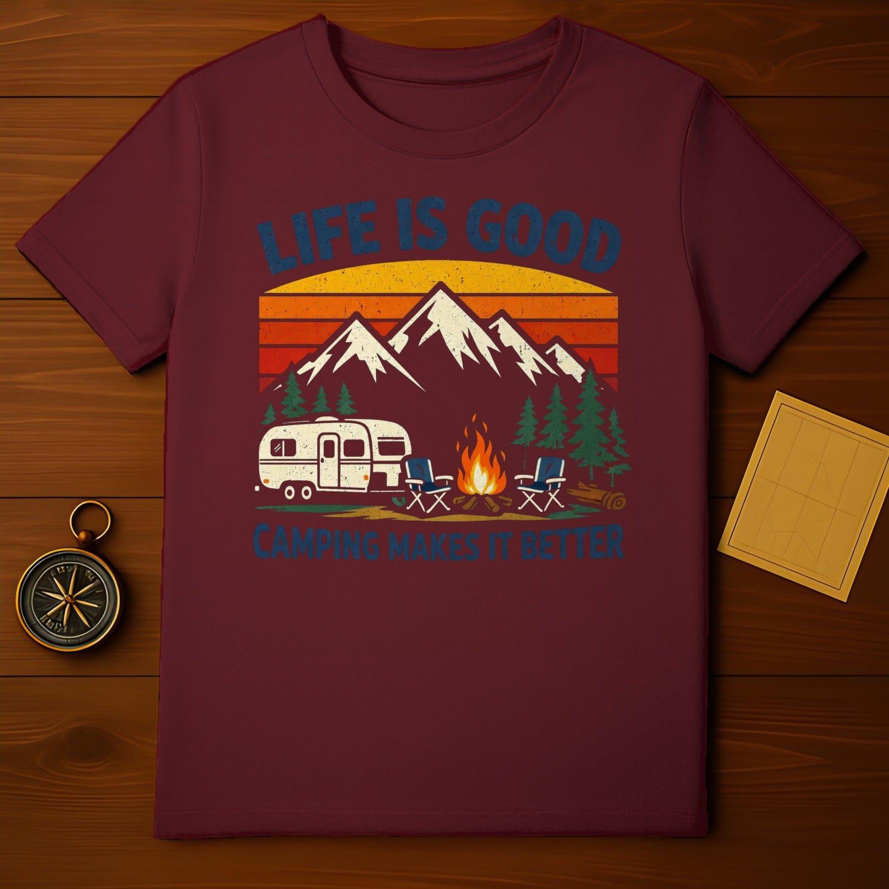 Life Is Good Camping Makes It Better T-Shirt