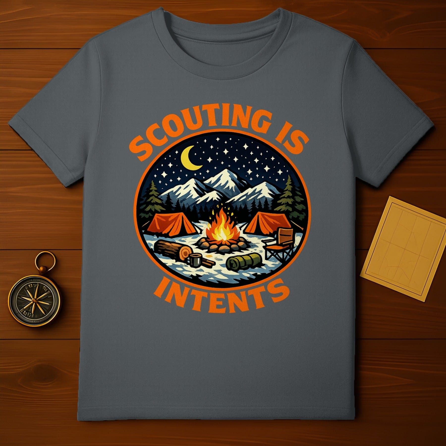 Scouting Is Intents Camping Graphic Tee Shirt